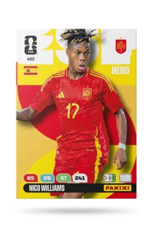 Nico Williams España Base #452 - Mundial Fútbol 2026 - Panini