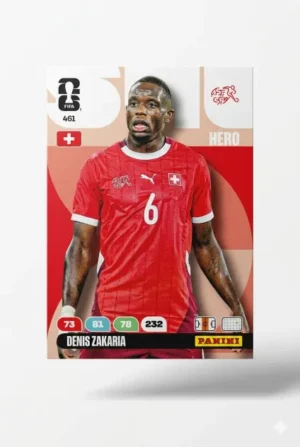 Denis Zakaria Suiza Base #461 - Mundial Fútbol 2026 - Panini