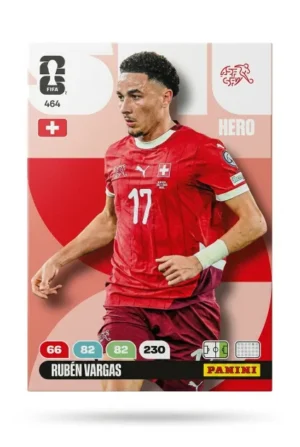Ruben Vargas Suiza Base #464 - Mundial Fútbol 2026 - Panini