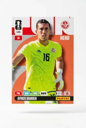 Aymen Dahmen Túnez Base #469 - Mundial Fútbol 2026 - Panini
