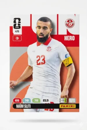 Naim Sliti Túnez Base #475 - Mundial Fútbol 2026 - Panini