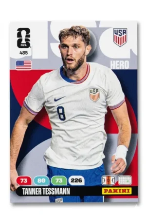 Tanner Tessmann Estados Unidos Base #485 - Mundial Fútbol 2026 - Panini