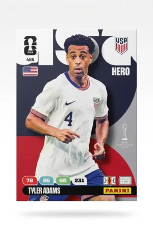 Tvler Adams Estados Unidos Base #486 - Mundial Fútbol 2026 - Panini