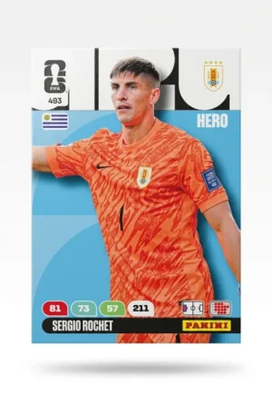 Sergio Rochet Uruguay Base #493 - Mundial Fútbol 2026 - Panini