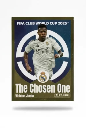 Vinicius Junior The Chosen One #493 - Figuritas Mundial Clubes 2025 - Panini