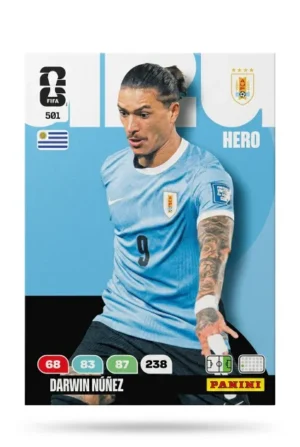 Darwin Núñez Uruguay Base #501 - Mundial Fútbol 2026 - Panini