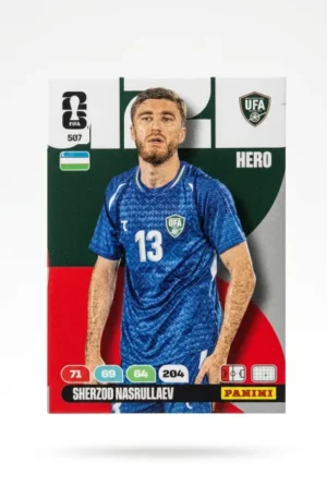 Sherzod Nasrullaev Uzbekistán Base #507 - Mundial Fútbol 2026 - Panini