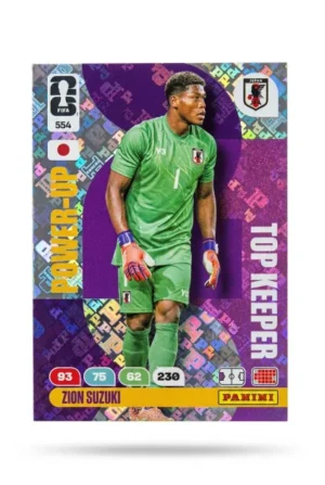 Junnosuke Suzuki Japón Top Keeper #554 - Mundial Fútbol 2026 - Panini