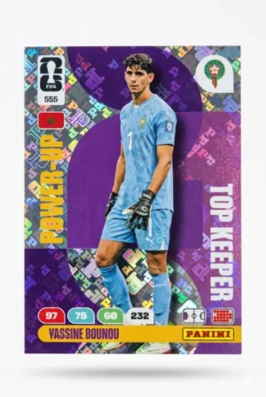 Yassine Bounou Marruecos Top Keeper #555 - Mundial Fútbol 2026 - Panini