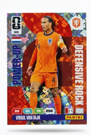 Virgil van Dijk Paises Bajos Defensive Rock #565 - Mundial Fútbol 2026 - Panini