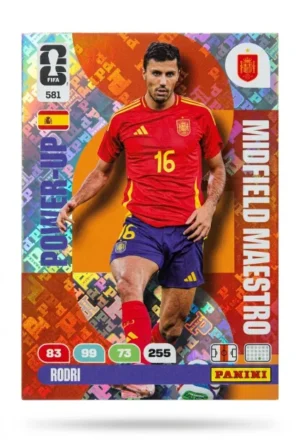 Rodri España Midfield Maestro #581 - Mundial Fútbol 2026 - Panini