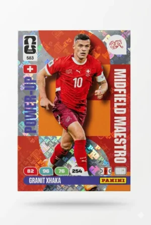Granit Xhaka Suiza Midfield Maestro #583 - Mundial Fútbol 2026 - Panini