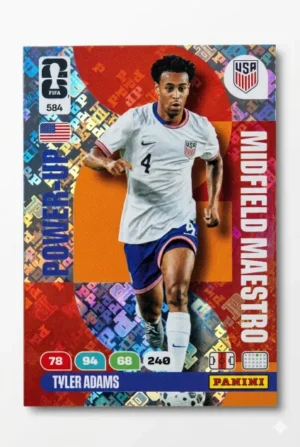 Tyler Adams Estados Unidos Midfield Maestro #584 - Mundial Fútbol 2026 - Panini