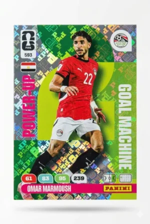 Omar Marmoush Egipto Goal Machine #593 - Mundial Fútbol 2026 - Panini