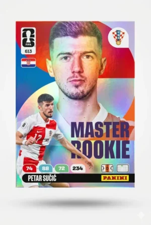 Petar Sucic Croacia Master Rookie #613 - Mundial Fútbol 2026 - Panini