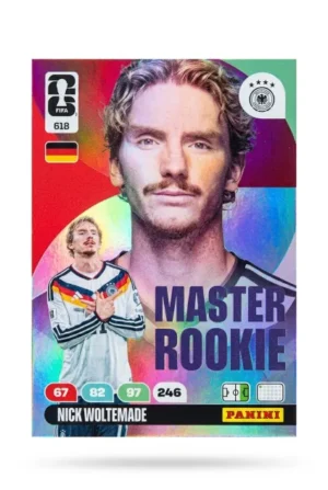 Nick Woltemade Alemania Master Rookie #618 - Mundial Fútbol 2026 - Panini