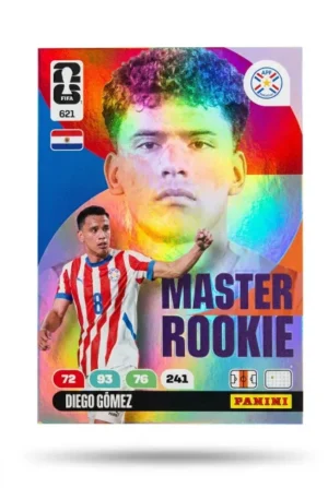Gustavo Gómez Paraguay Master Rookie #621 - Mundial Fútbol 2026 - Panini