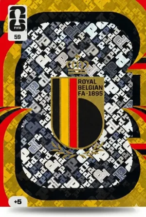 Escudo Bélgica Base #59 - Mundial Fútbol 2026 - Panini