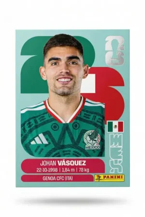 Johan Vasquez México Base #MEX003 - Mundial Fútbol 2026