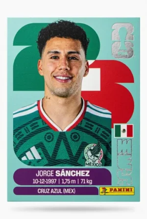Jorge Sánchez México Base #MEX004 - Mundial Fútbol 2026