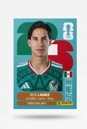 Diego Lainez México Base #MEX008 - Mundial Fútbol 2026