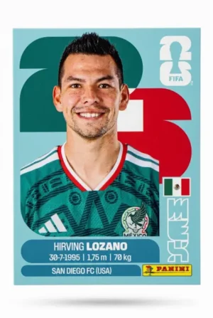 Hirving Lozan México Base #MEX015 - Mundial Fútbol 2026