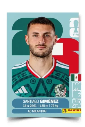 Santiago Giménez México Base #MEX016 - Mundial Fútbol 2026