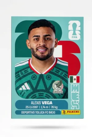 Alexis Vega México Base #MEX018 - Mundial Fútbol 2026