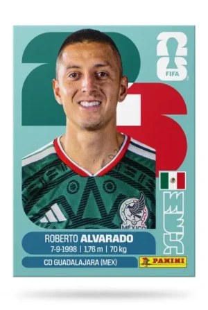 Roberto Alvarado México Base #MEX019 - Mundial Fútbol 2026